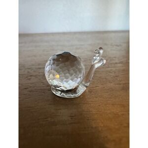Iris Arc Crystal Snail Figurine Paperweight, Collectible Home Decor Sparkly‎